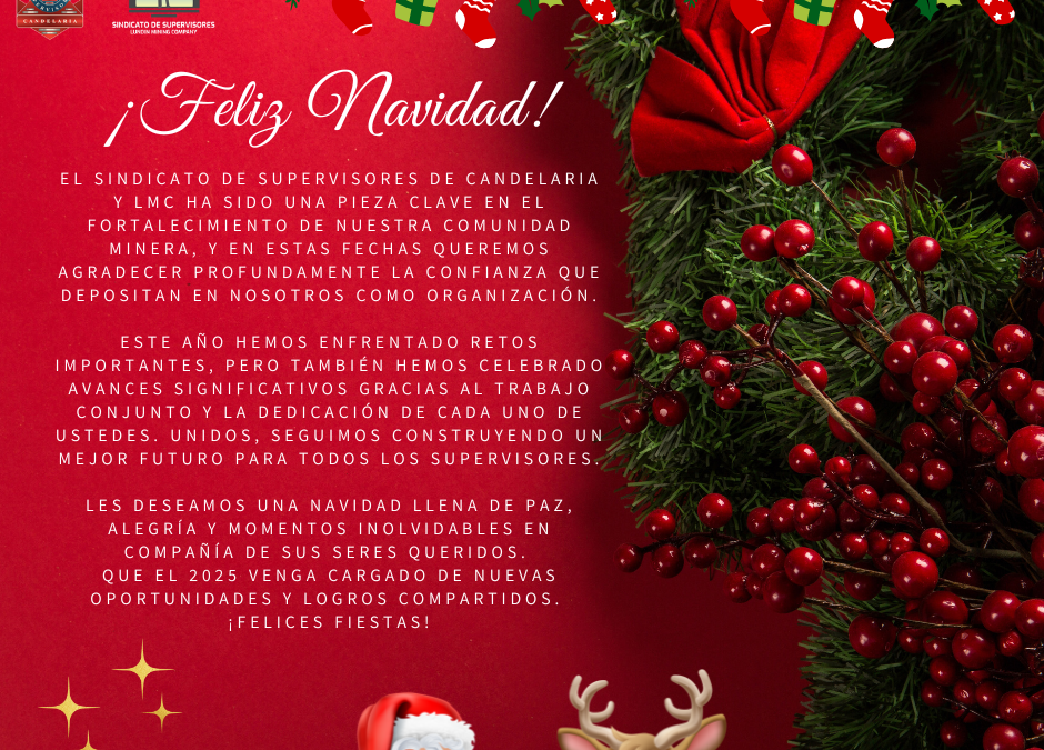 Feliz Navidad socios y socias